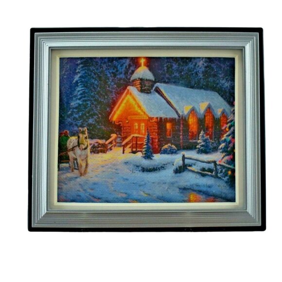 Out of the Blue Mini Masters Thomas Kinkade Miniature Fine Art with Easel - Picture 7 of 8